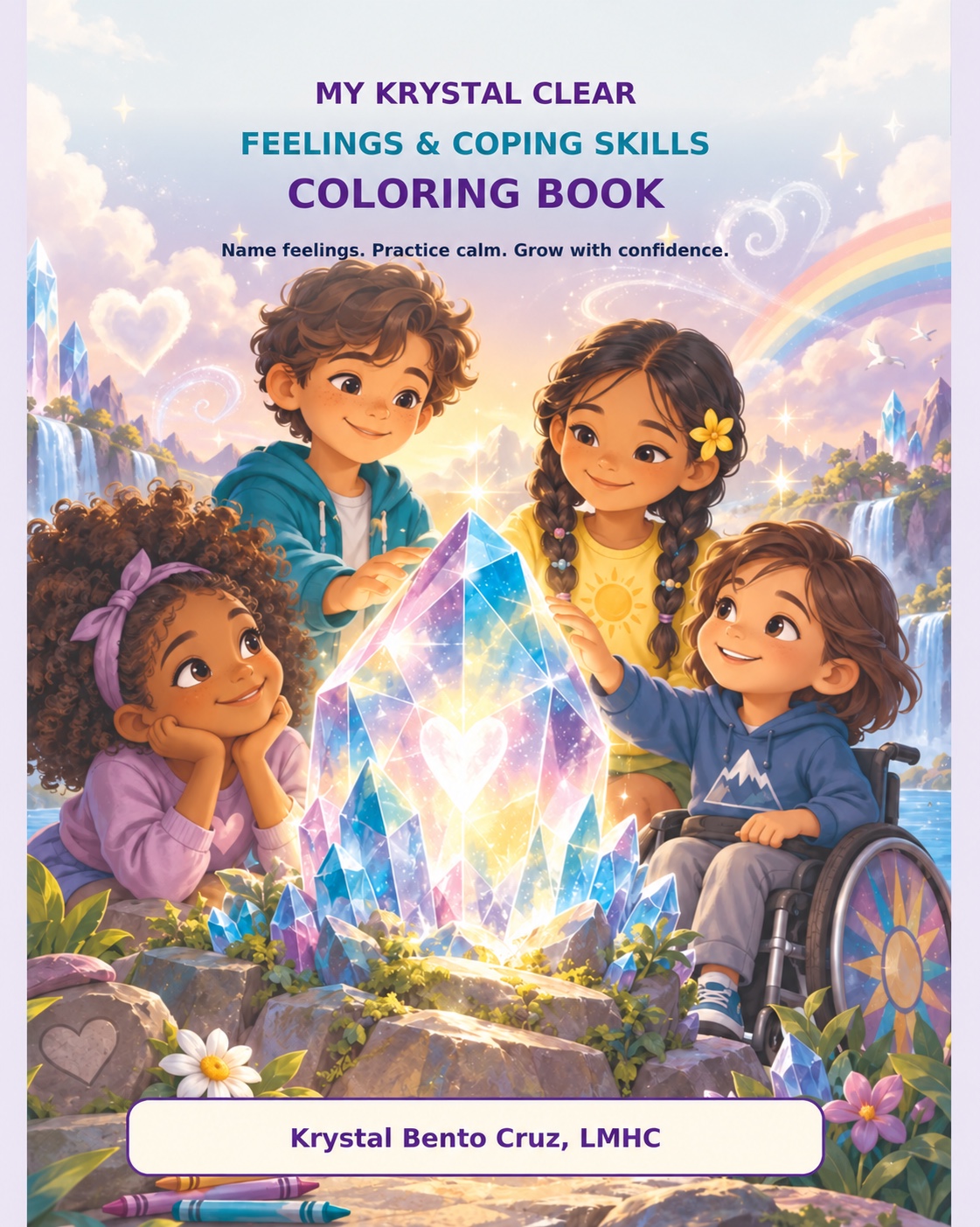 Cover of My Krystal Clear Feelings & Coping Skills Coloring Book